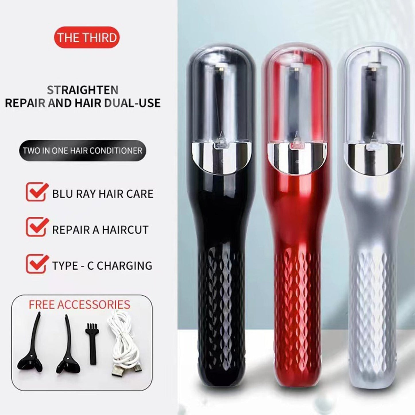RH-6668 Rechargeable Cordless Split End Hair Trimmer Easy Beauty Nepal