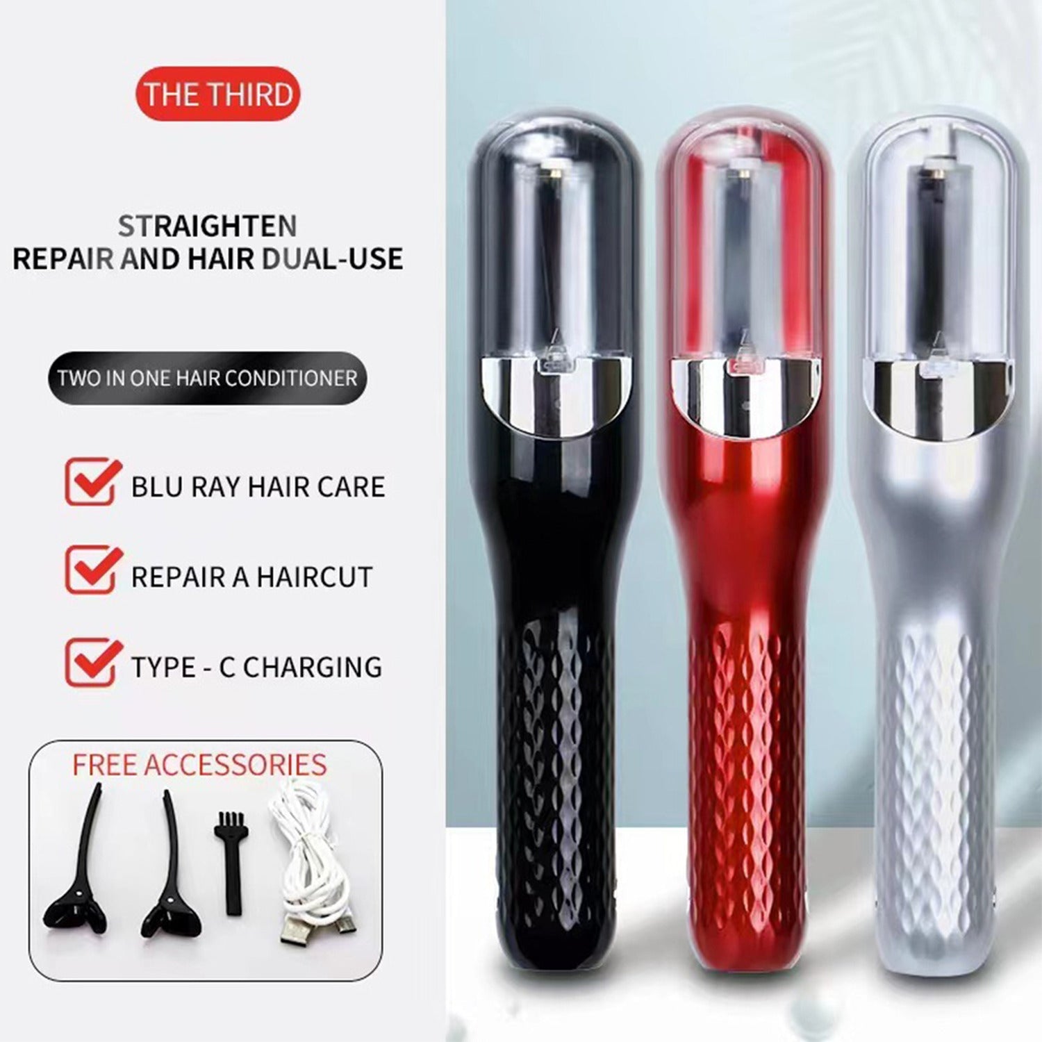 RH-6668 Rechargeable Cordless Split End Hair Trimmer Easy Beauty Nepal