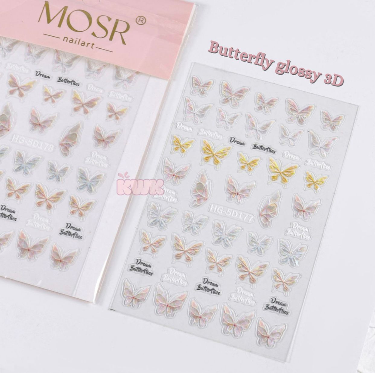 MOSR Nail Art Butterfly DIY Sticker For Nails Mask Queen Nepal