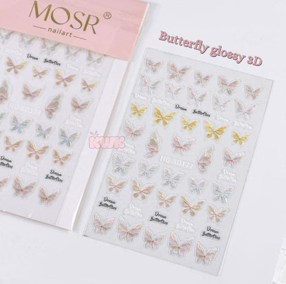 MOSR Nail Art Butterfly DIY Sticker For Nails Mask Queen Nepal