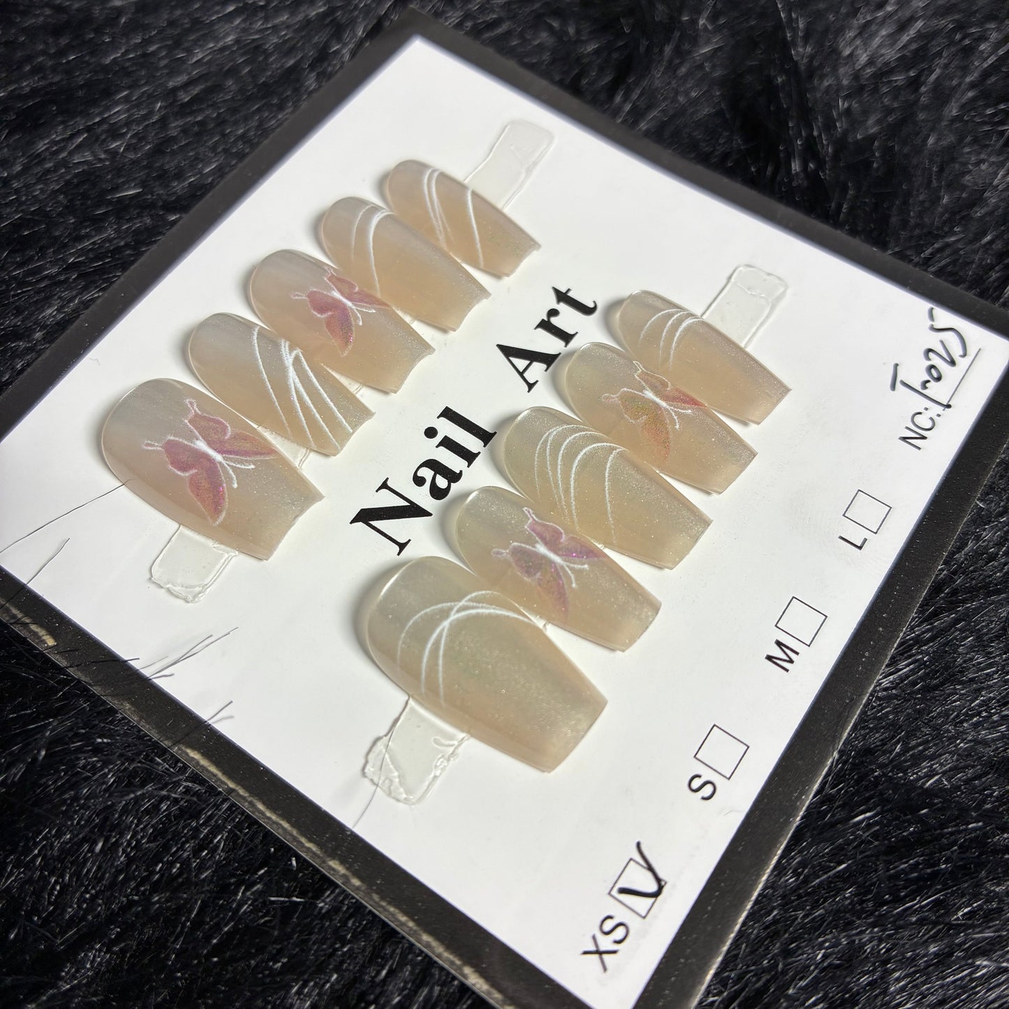Press On Nails 10Pcs Code-F (000+) Easy Beauty Nepal