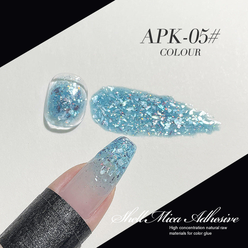 Shinning Shell AS Shinning Shell Glitter Gel Polish APK Series 15ml – Mask Queen Nepal