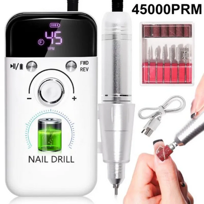 Professional Edition Nail Drill Machine 45000 RPM Mask Queen Nepal