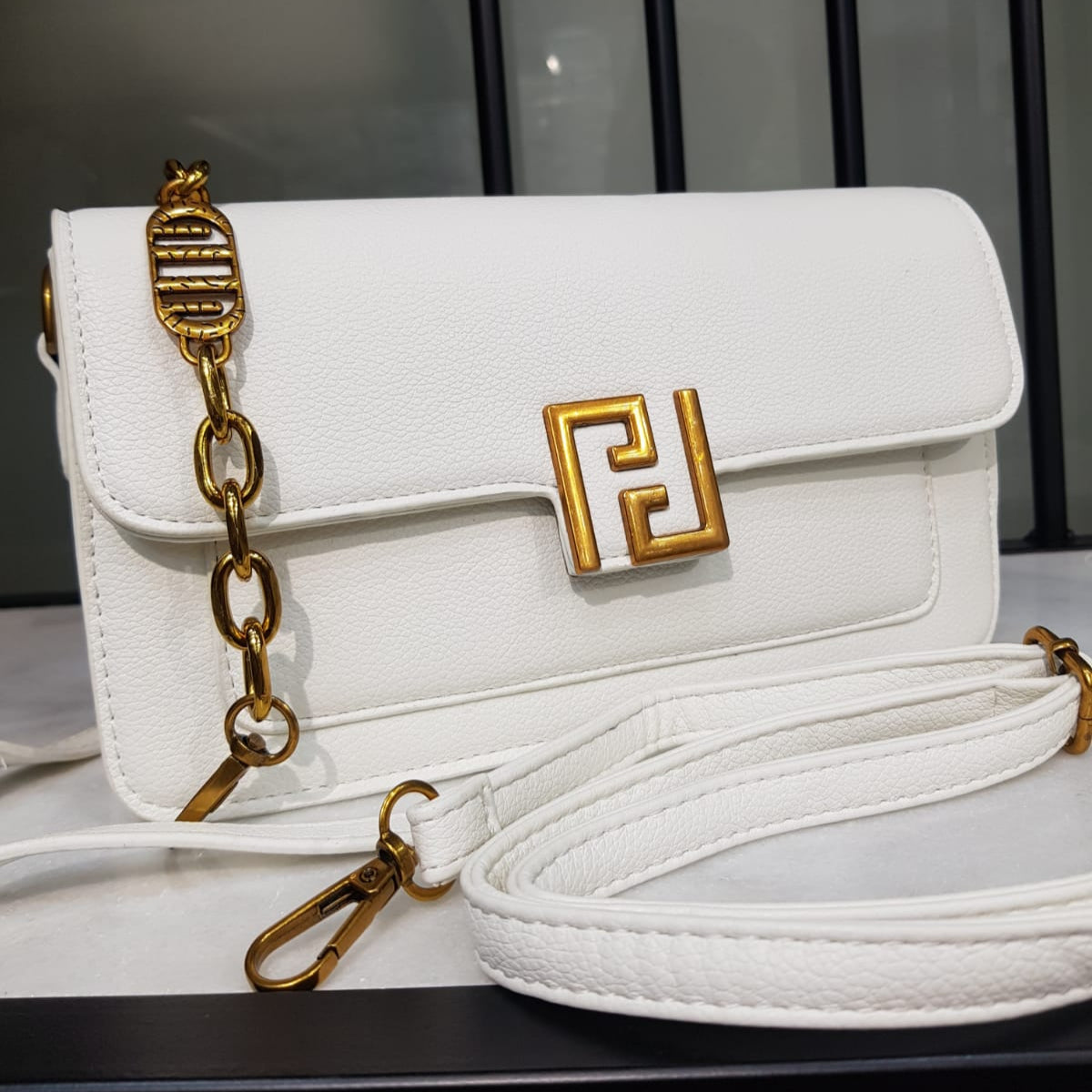 Fendi Roma Genuine Leather Chic & Structured Ladies Bag Easy Beauty Nepal