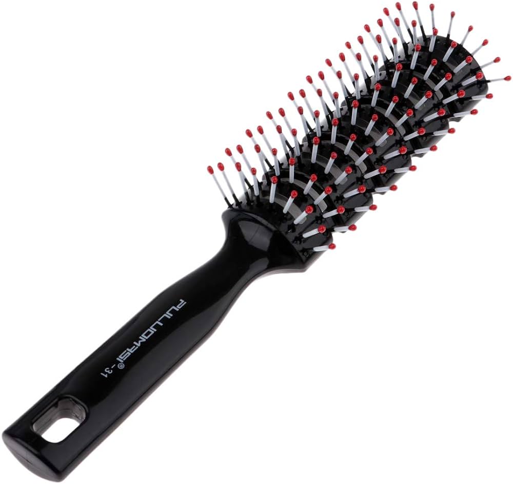 Anti-static Curved Vented Styling Hair Brush Comb Mask Queen Nepal