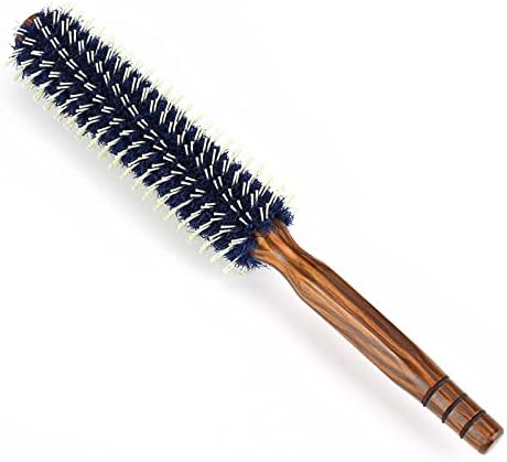 Wood Handle Round Roll Hair Curly Comb Mask Queen Nepal