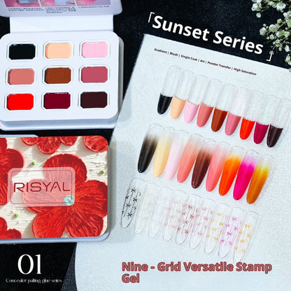 Risyal Patting Gel Blending and Painting Gel (9 Color) Mask Queen Nepal