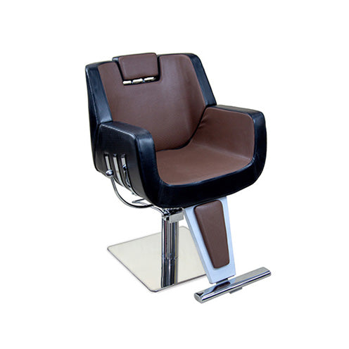 Eva Chair Brown & Black Salon Chair, PU Leather Mask Queen Nepal