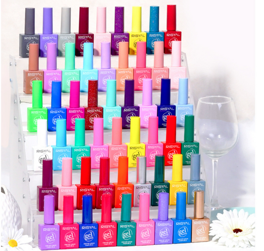 RISYAL Gel Nail Polish 60 Color Set Mask Queen Nepal