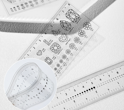 Press On Nail & Stone Measuring Ruler Mask Queen Nepal