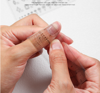 Press On Nail & Stone Measuring Ruler Mask Queen Nepal