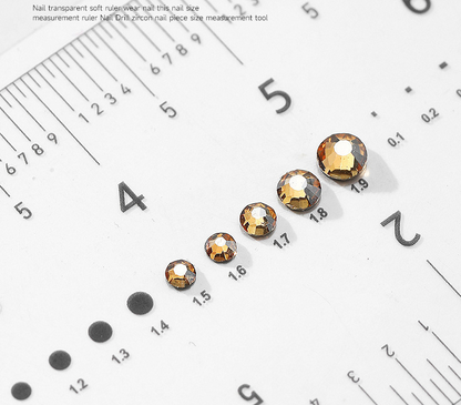 Press On Nail & Stone Measuring Ruler Mask Queen Nepal