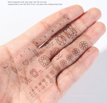Press On Nail & Stone Measuring Ruler Mask Queen Nepal