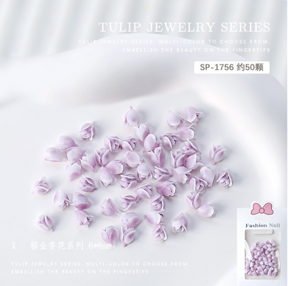 Nail Stone （3D Flower Tulip）50 Pcs Mask Queen Nepal