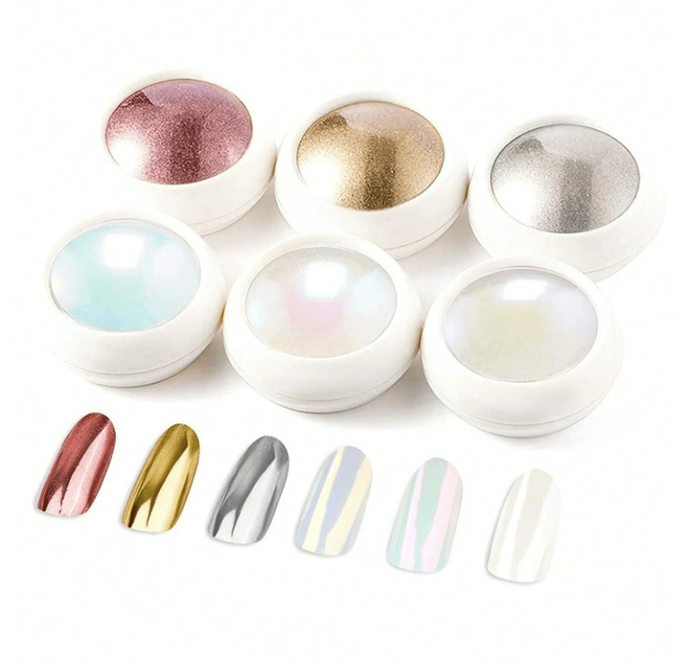 Nail Chrome Powder Golden & Silver Mask Queen Nepal