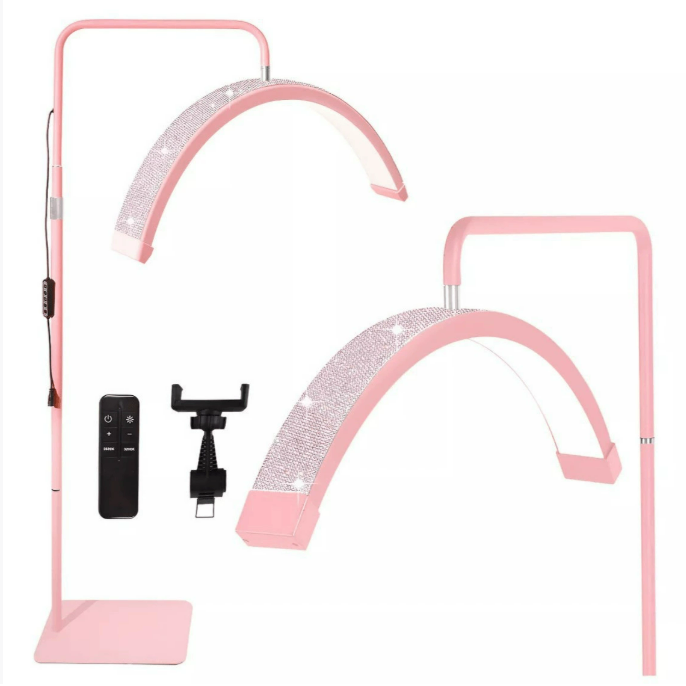 24 Inch Moon Light Half Ring 45W LED Lash Light Mask Queen Nepal