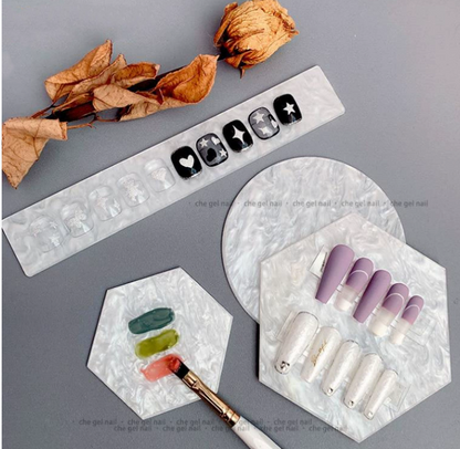 Nail Art Display Board Reusable Resin Colour Mixing Palette Mask Queen Nepal