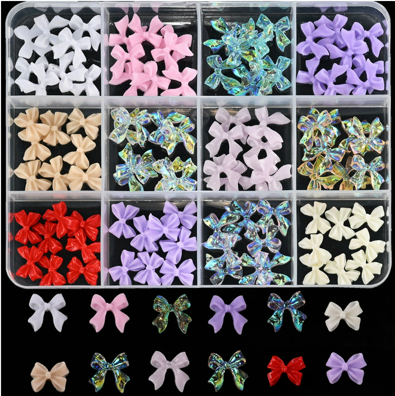 ZB 12 Grid Nail Stone Box Nail Art Rhinestone Mask Queen Nepal