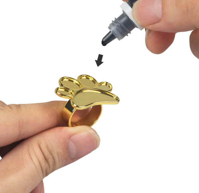 Rings Resin DIY Nail Art Palette Mask Queen Nepal