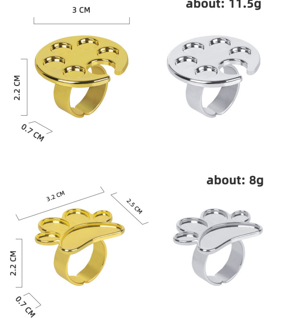 Rings Resin DIY Nail Art Palette Mask Queen Nepal