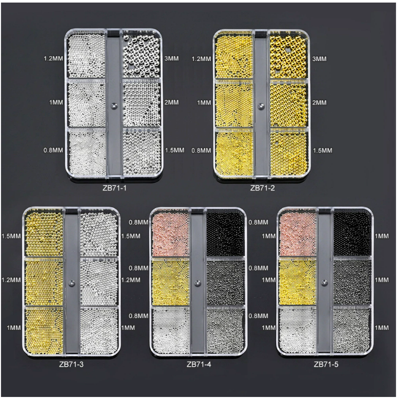 ZB 12 Grid Nail Stone Box Nail Art Rhinestone Mask Queen Nepal