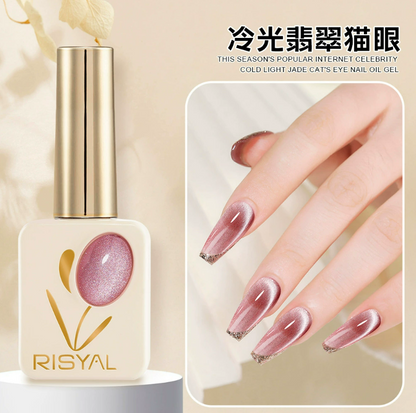 RISYAL Cold Light Jade Cat Eye Polish 15ml Mask Queen Nepal