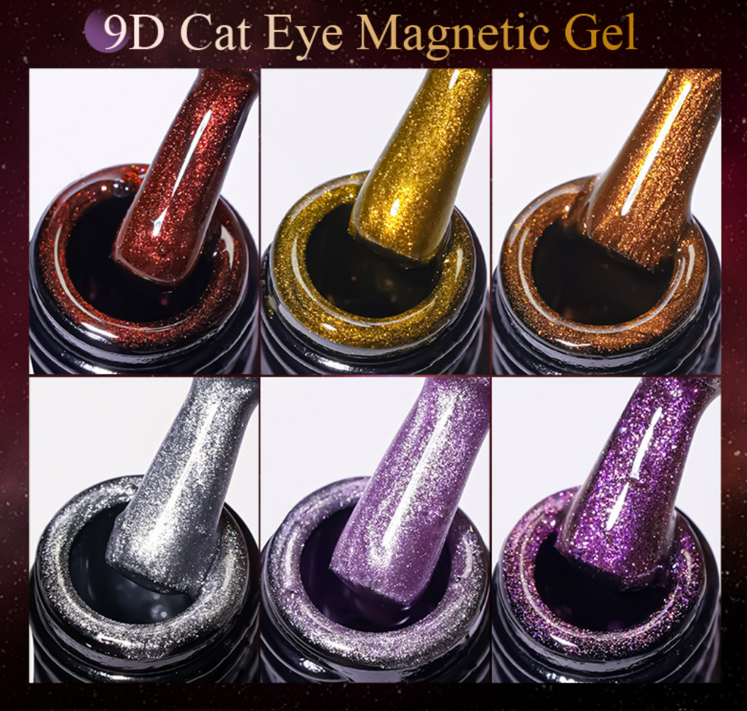 RISYAL 5 Color Cat Eye Gel  Set 7.3ml*6 Mask Queen Nepal