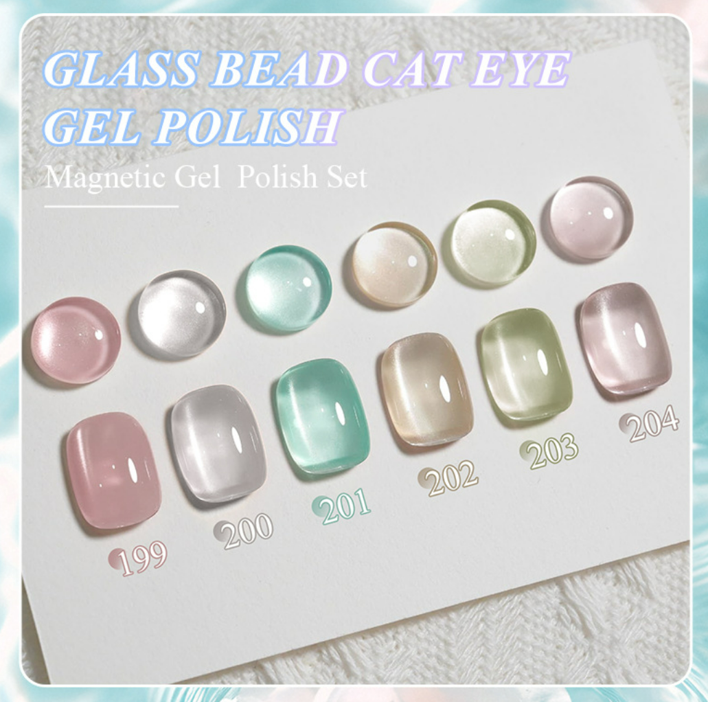 RISYAL 5 Color Cat Eye Gel  Set 7.3ml*6 Mask Queen Nepal