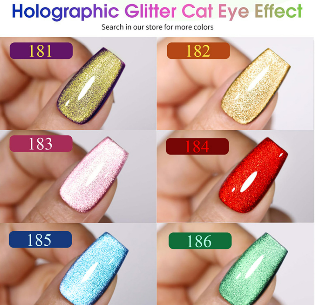 RISYAL 5 Color Cat Eye Gel  Set 7.3ml*6 Mask Queen Nepal
