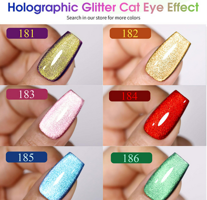 RISYAL 5 Color Cat Eye Gel  Set 7.3ml*6 Mask Queen Nepal