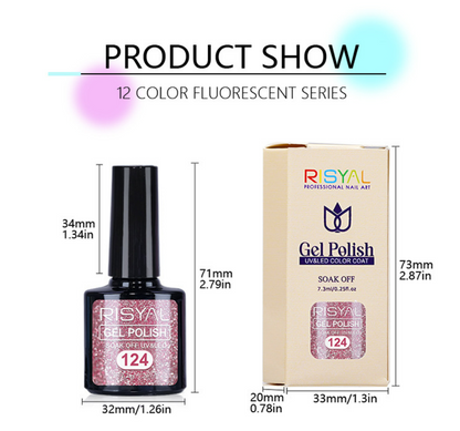 RISYAL Glitter Color Gel  7.3ml Mask Queen Nepal