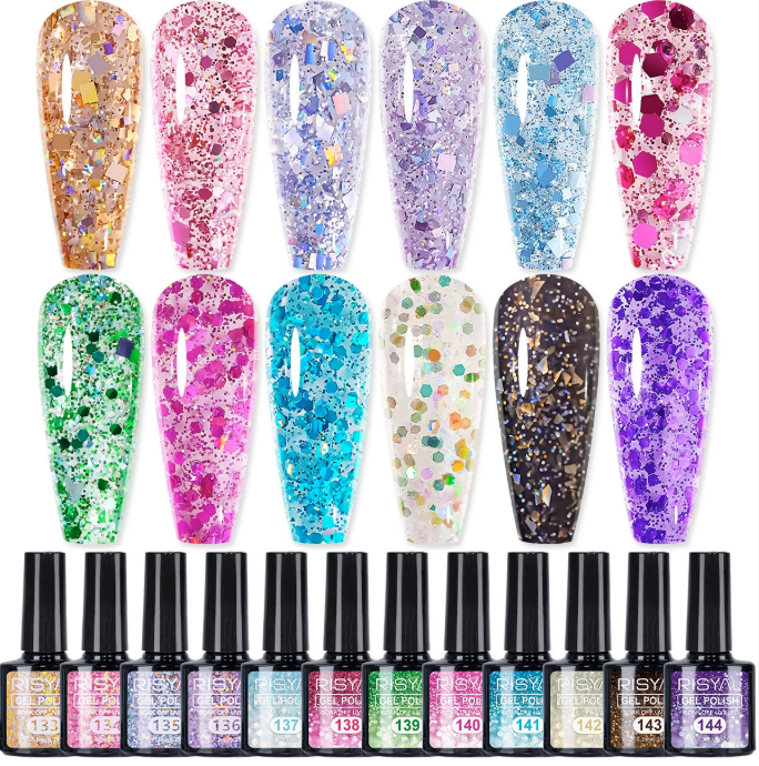 RISYAL Glitter Color Gel  7.3ml Mask Queen Nepal