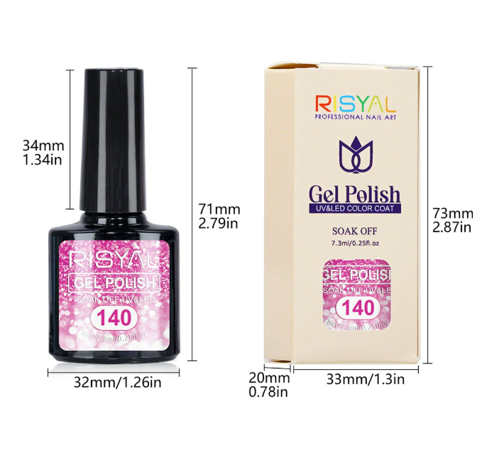 RISYAL Glitter Color Gel  7.3ml Mask Queen Nepal