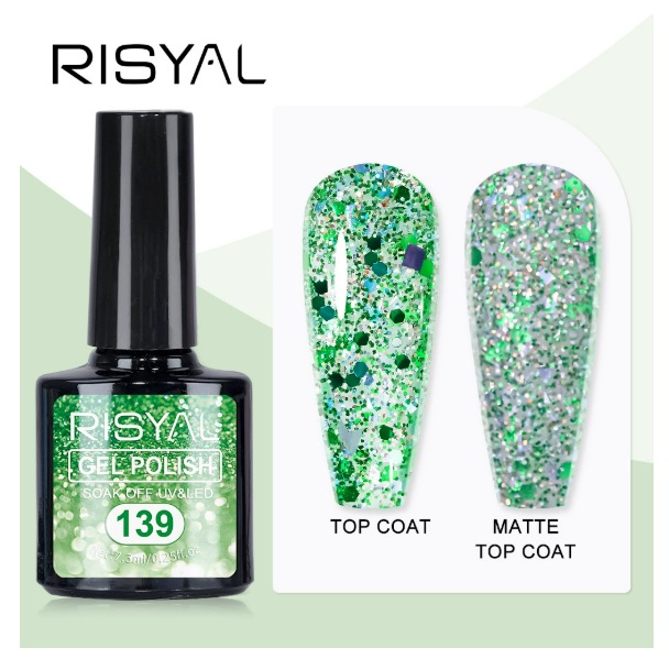 RISYAL Glitter Color Gel  7.3ml Mask Queen Nepal