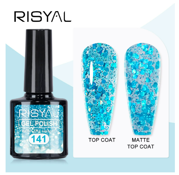 RISYAL Glitter Color Gel  7.3ml Mask Queen Nepal