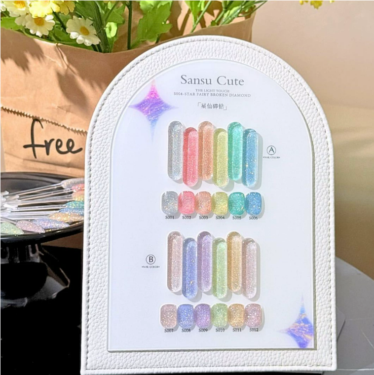 SANSU Cute Glitter 12 Color Set Mask Queen Nepal