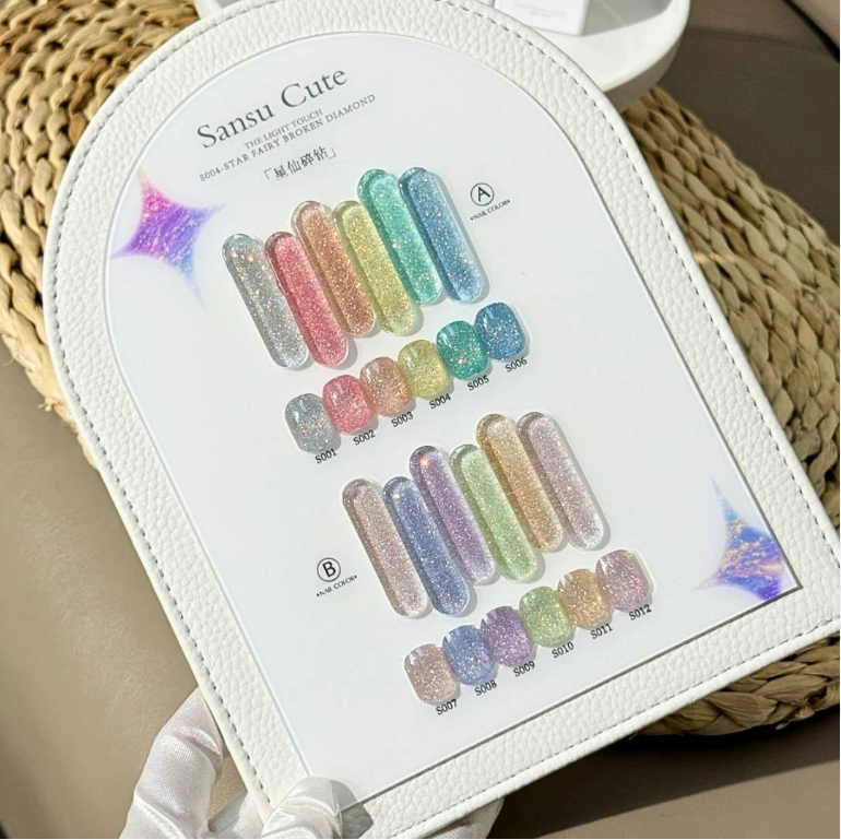 SANSU Cute Glitter 12 Color Set Mask Queen Nepal