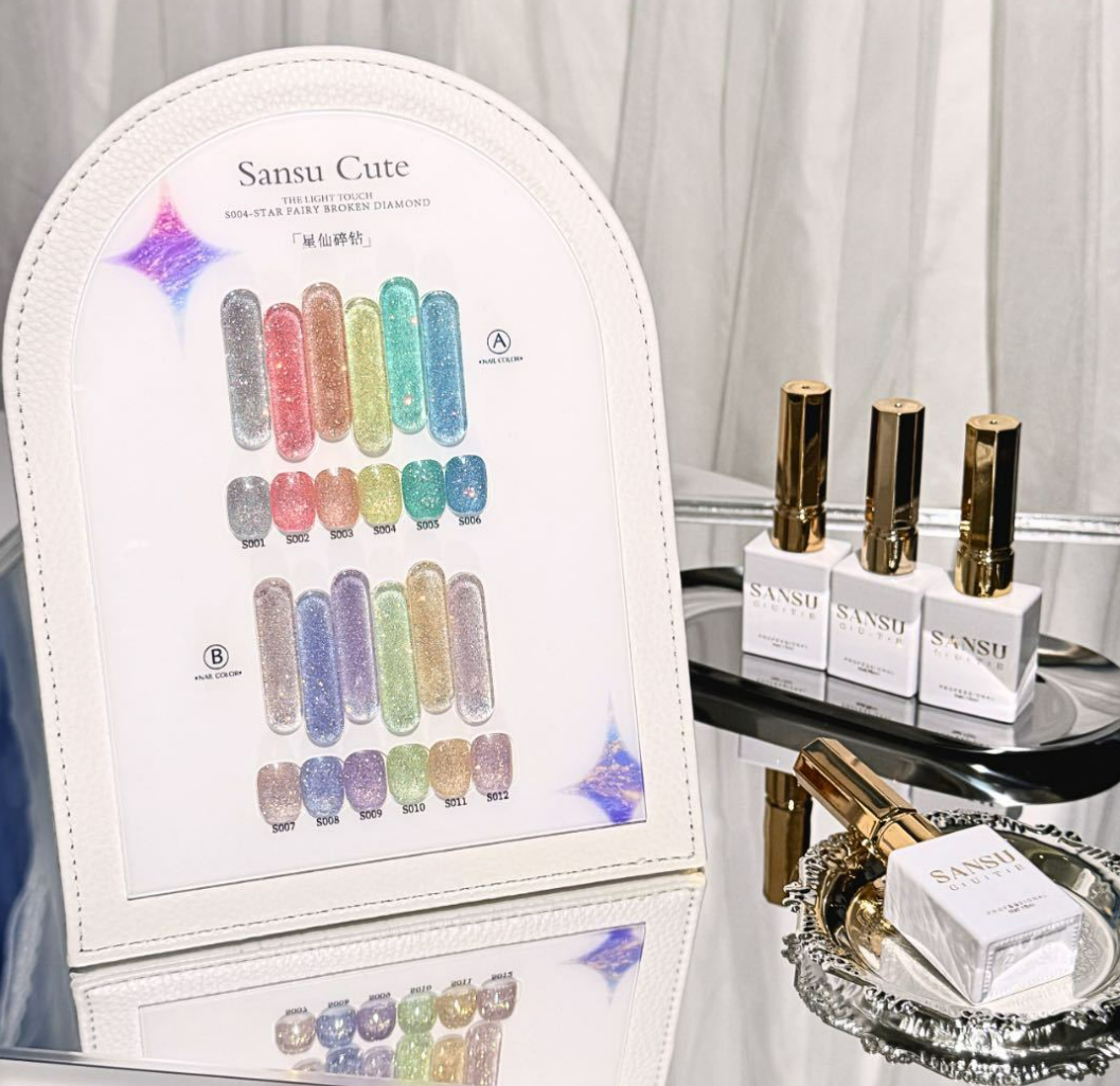 SANSU Cute Glitter 12 Color Set Mask Queen Nepal