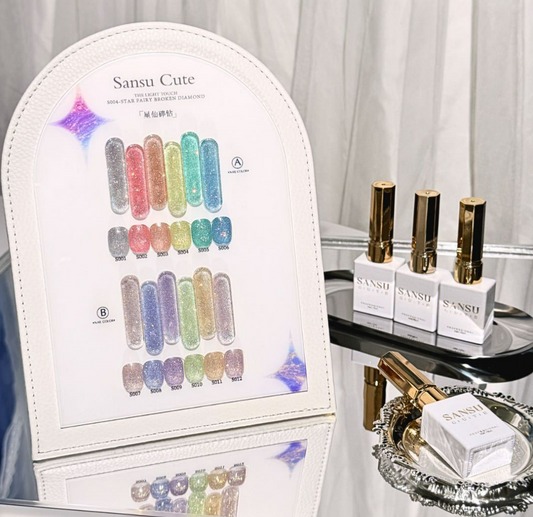 SANSU Cute Glitter 12 Color Set Mask Queen Nepal