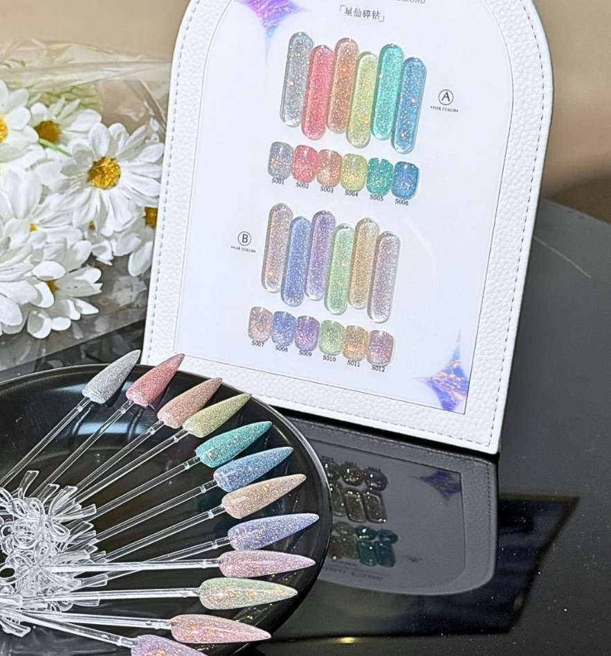 SANSU Cute Glitter 12 Color Set Mask Queen Nepal