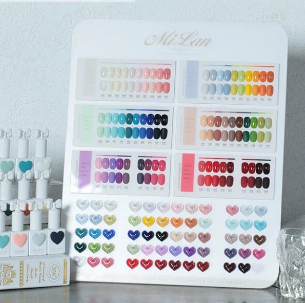Milan Sweet Heart Gel Nail Polish 58 Color Set (B) Mask Queen Nepal