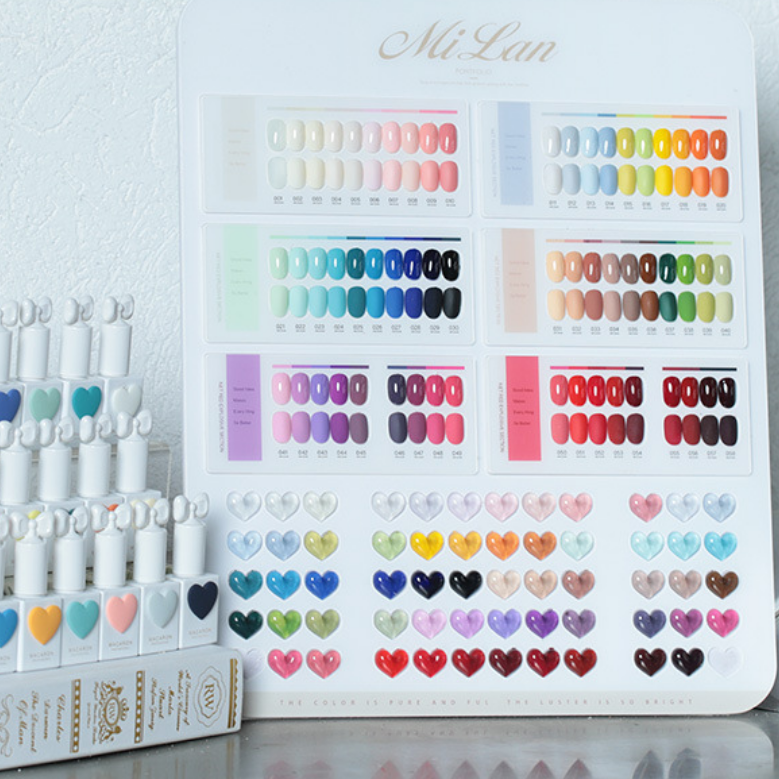 Milan Sweet Heart Gel Nail Polish 58 Color Set (B) Mask Queen Nepal