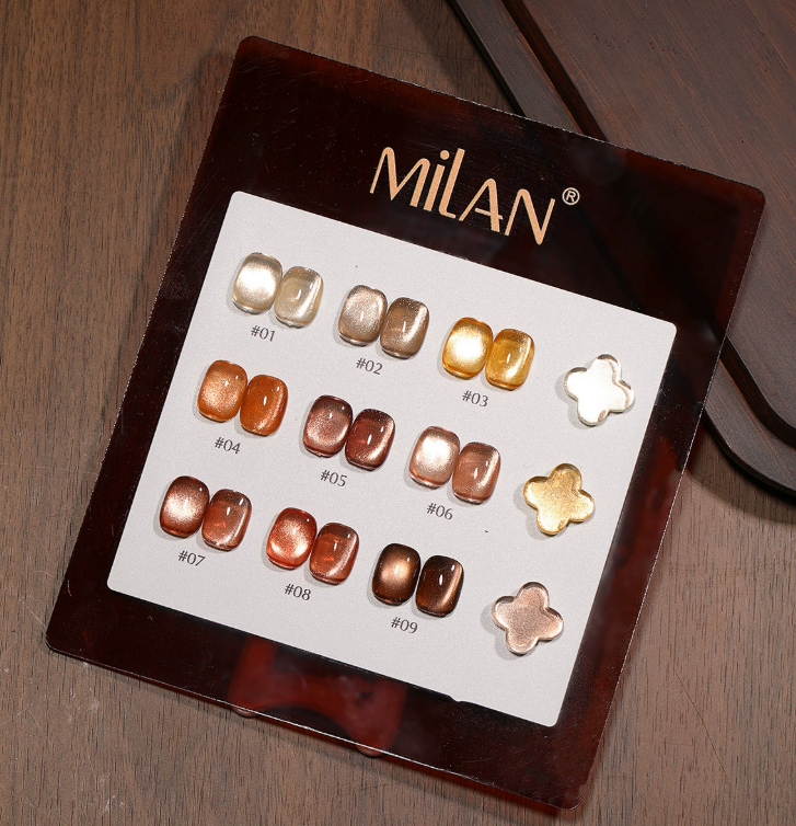 Milan Cat Eye Gel Nail Polish 9 Color Set Mask Queen Nepal
