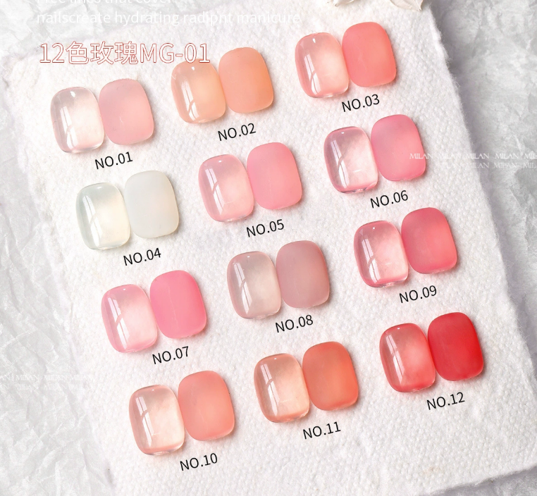 Milan Rose Ice Nude 12 Color Set (MG01) Mask Queen Nepal