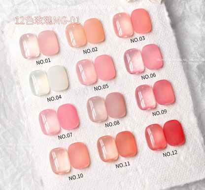 Milan Rose Ice Nude 12 Color Set (MG01) Mask Queen Nepal
