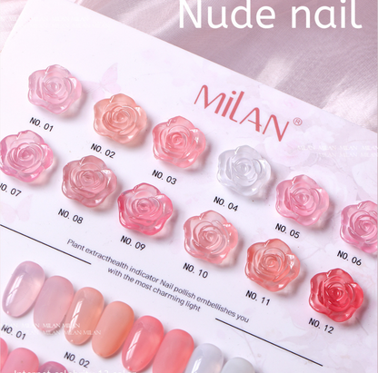 Milan Rose Ice Nude 12 Color Set (MG01) Mask Queen Nepal