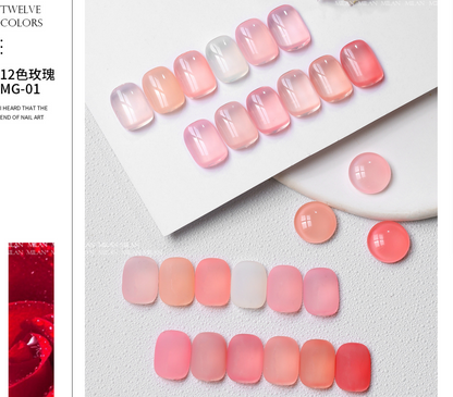 Milan Rose Ice Nude 12 Color Set (MG01) Mask Queen Nepal