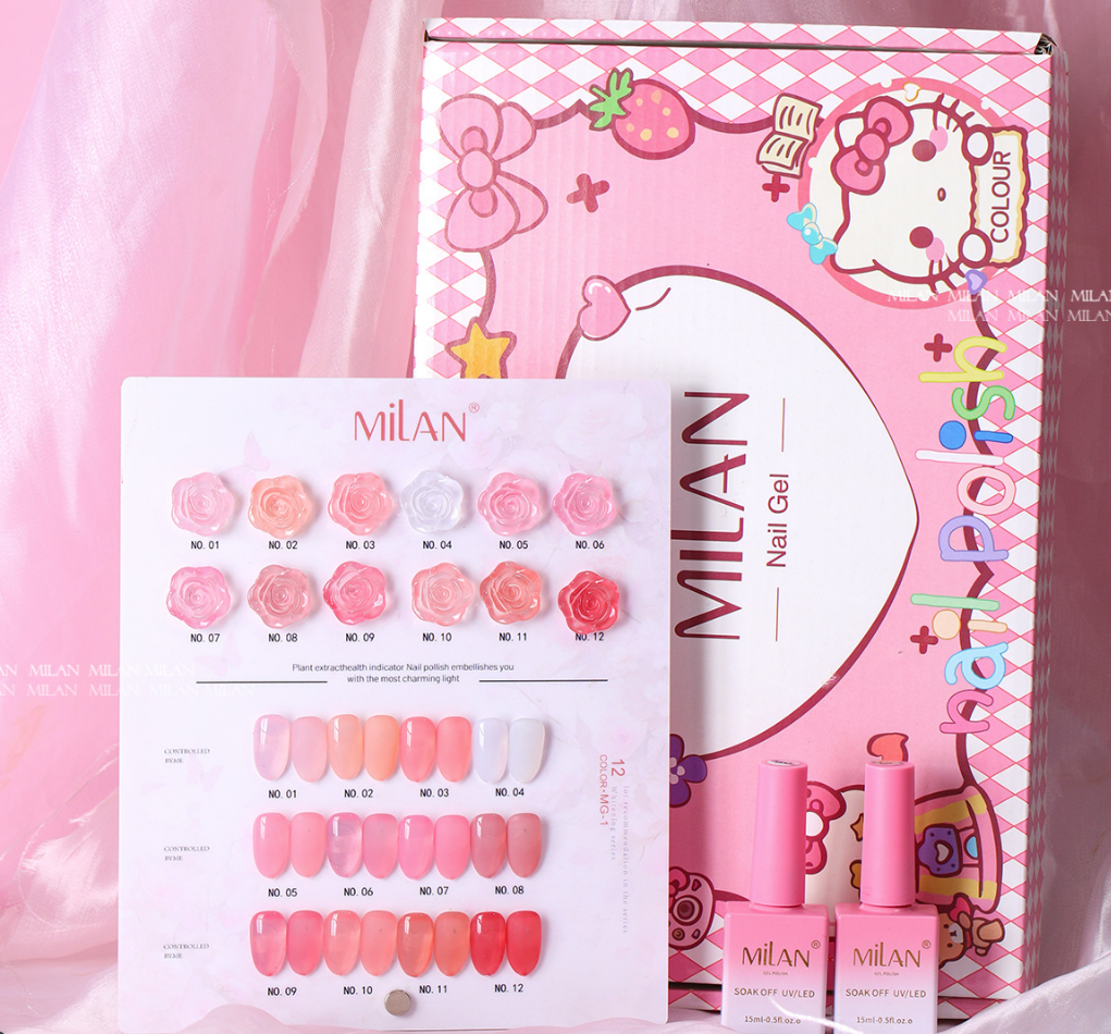 Milan Rose Ice Nude 12 Color Set (MG01) Mask Queen Nepal