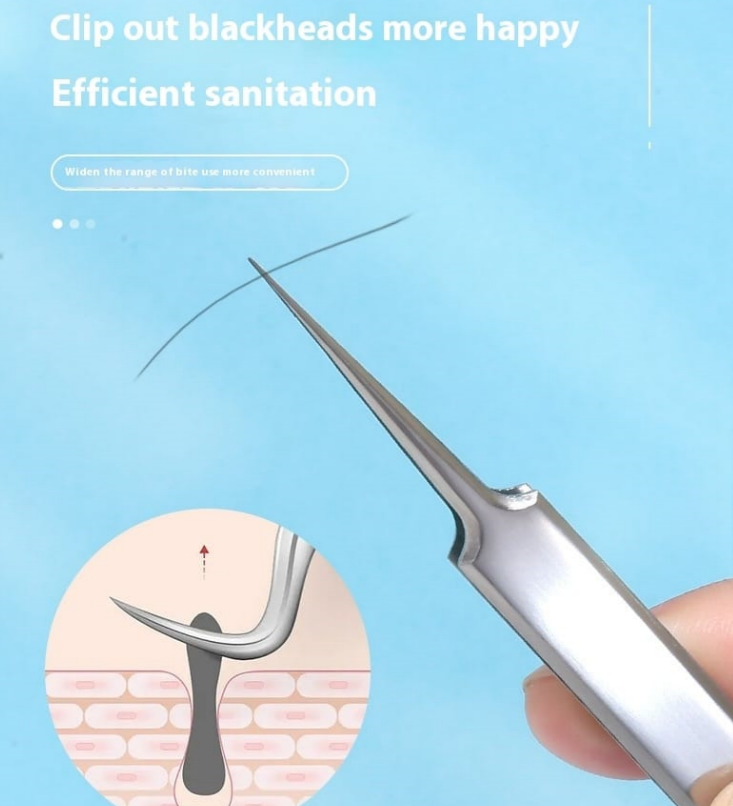 Whiteheads Blackheads Acne Clip Tweezers Mask Queen Nepal