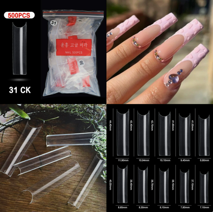 Fake Nail Tips Packet (500 Pcs) Mask Queen Nepal